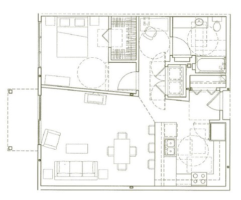 Eden Hill Apartments in Seattle, Washington A8 Floor Plan